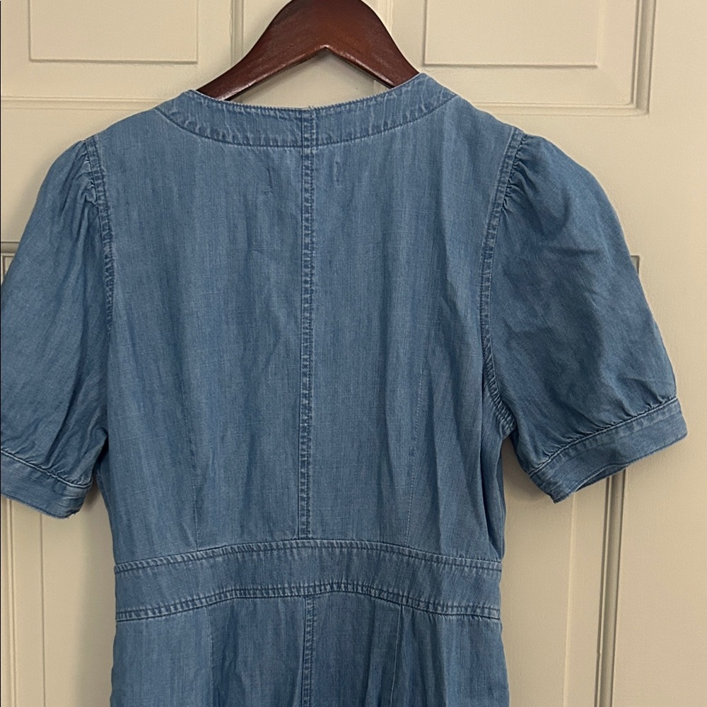 Blue Denim Jumpsuit - Picture 4 of 4